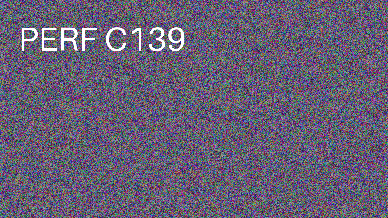 Perf Course 139 C139