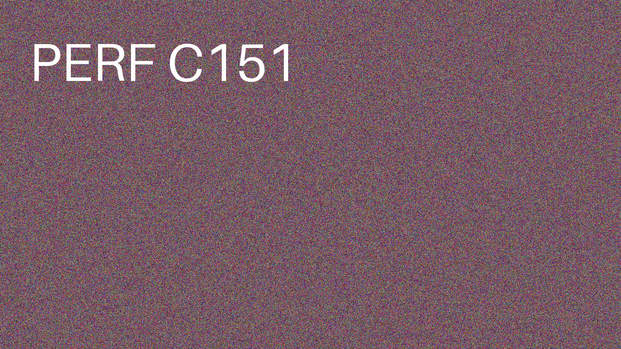 Perf Course 151 C151