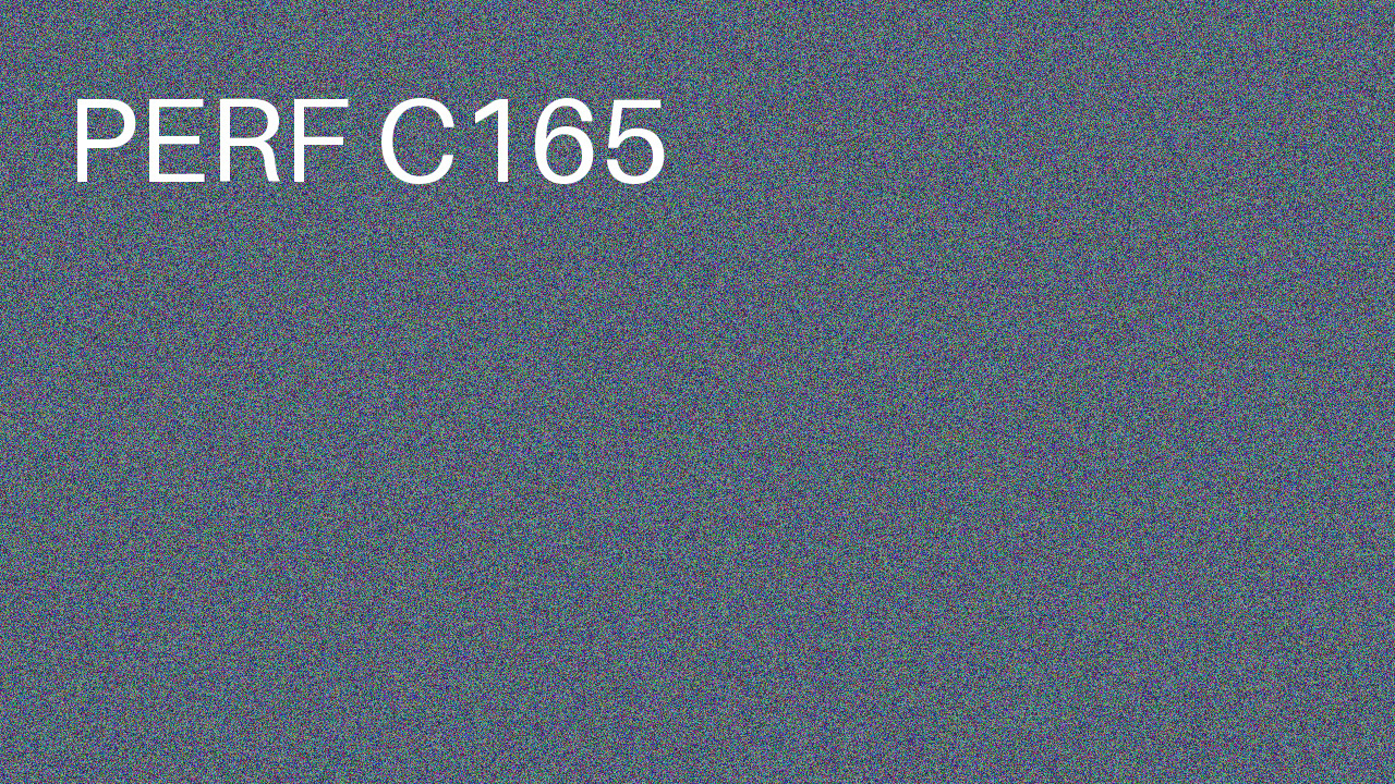 Perf Course 165 C165