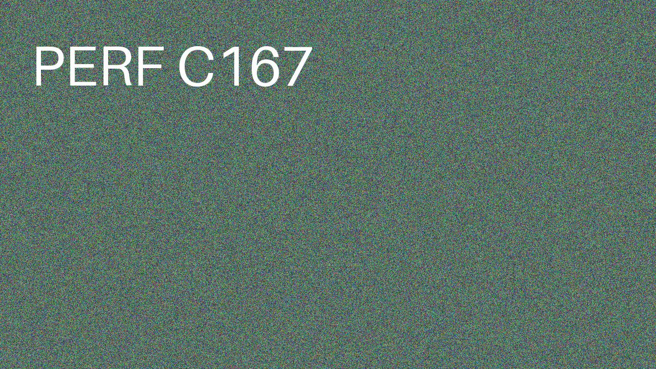 Perf Course 167 C167