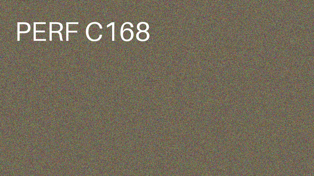 Perf Course 168 C168