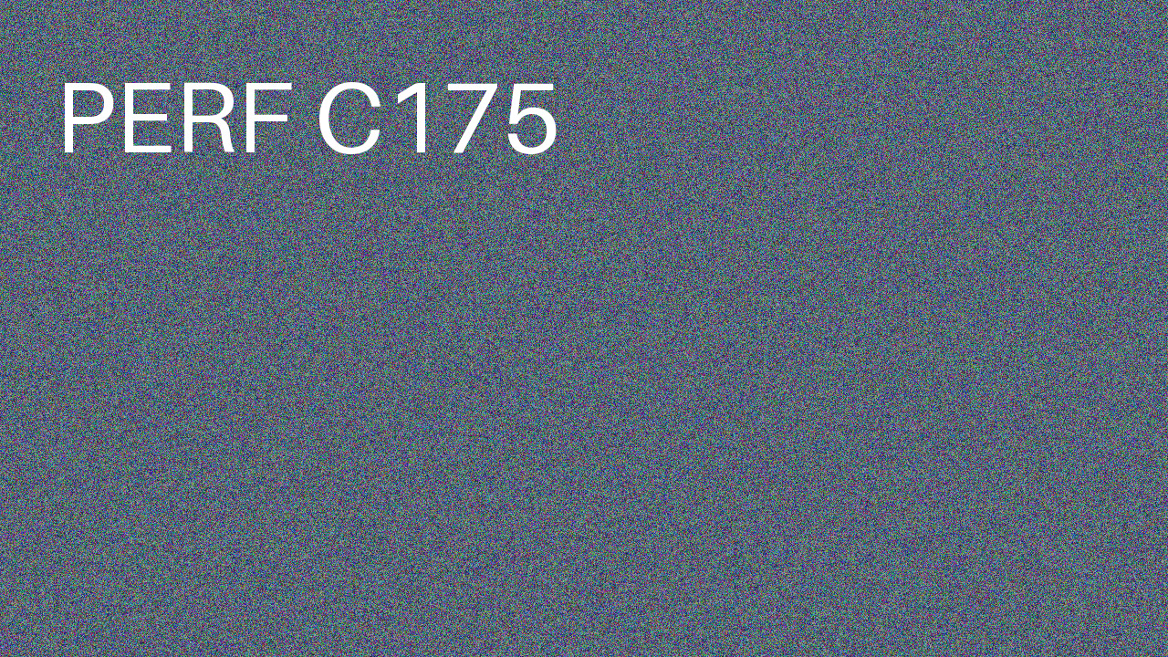 Perf Course 175 C175