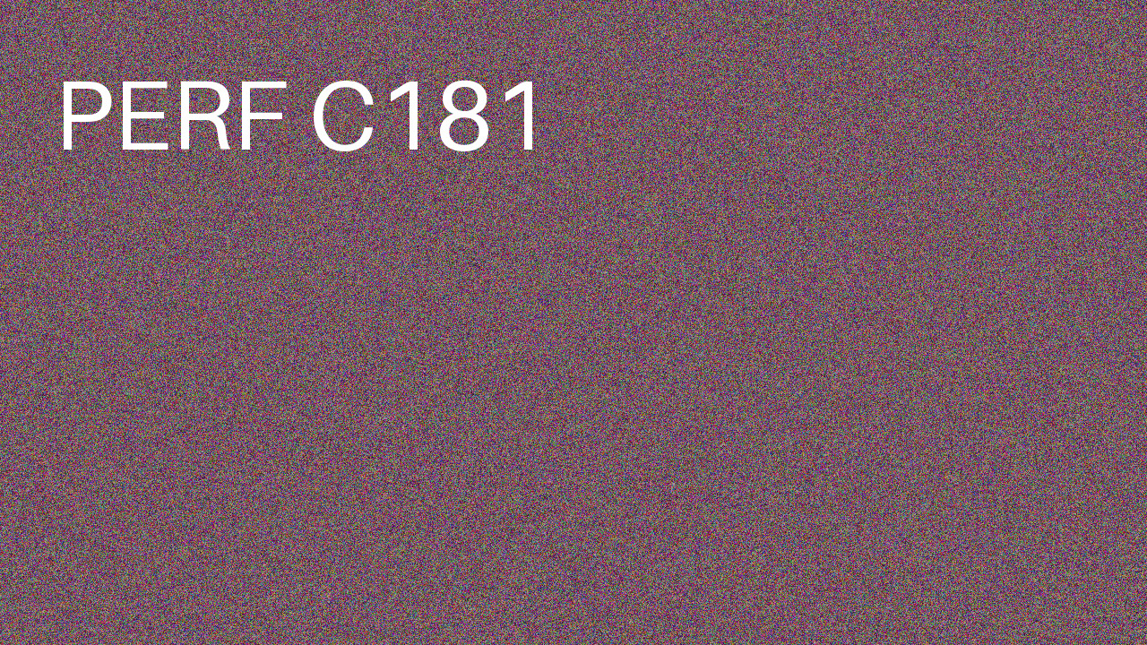 Perf Course 181 C181
