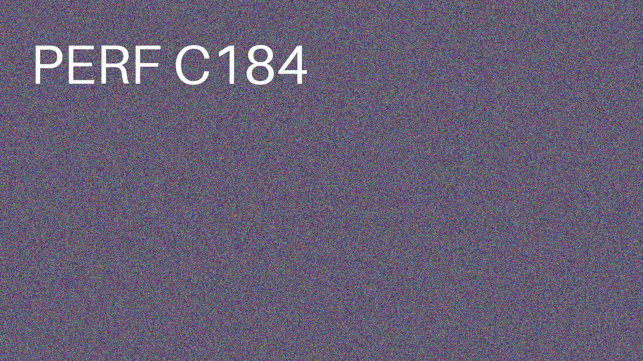 Perf Course 184 C184