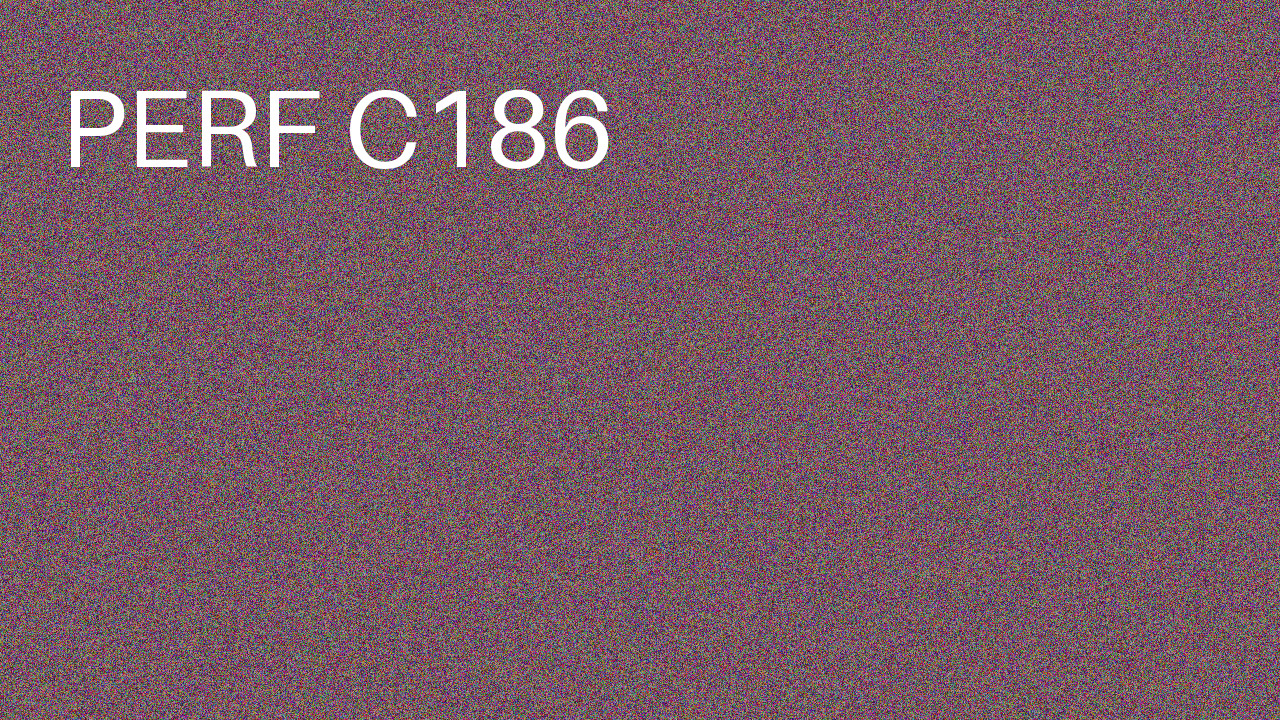Perf Course 186 C186