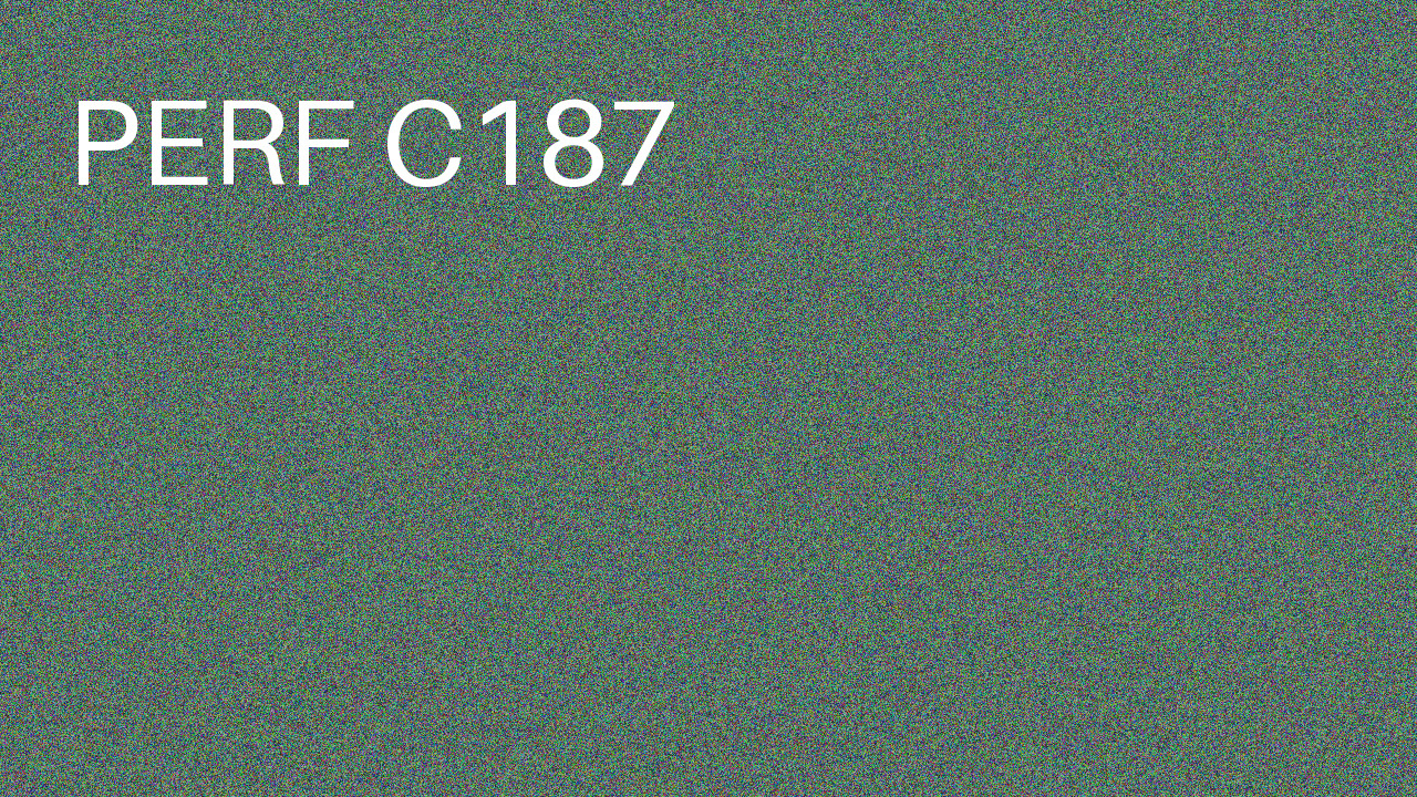 Perf Course 187 C187