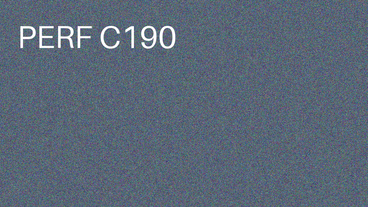 Perf Course 190 C190