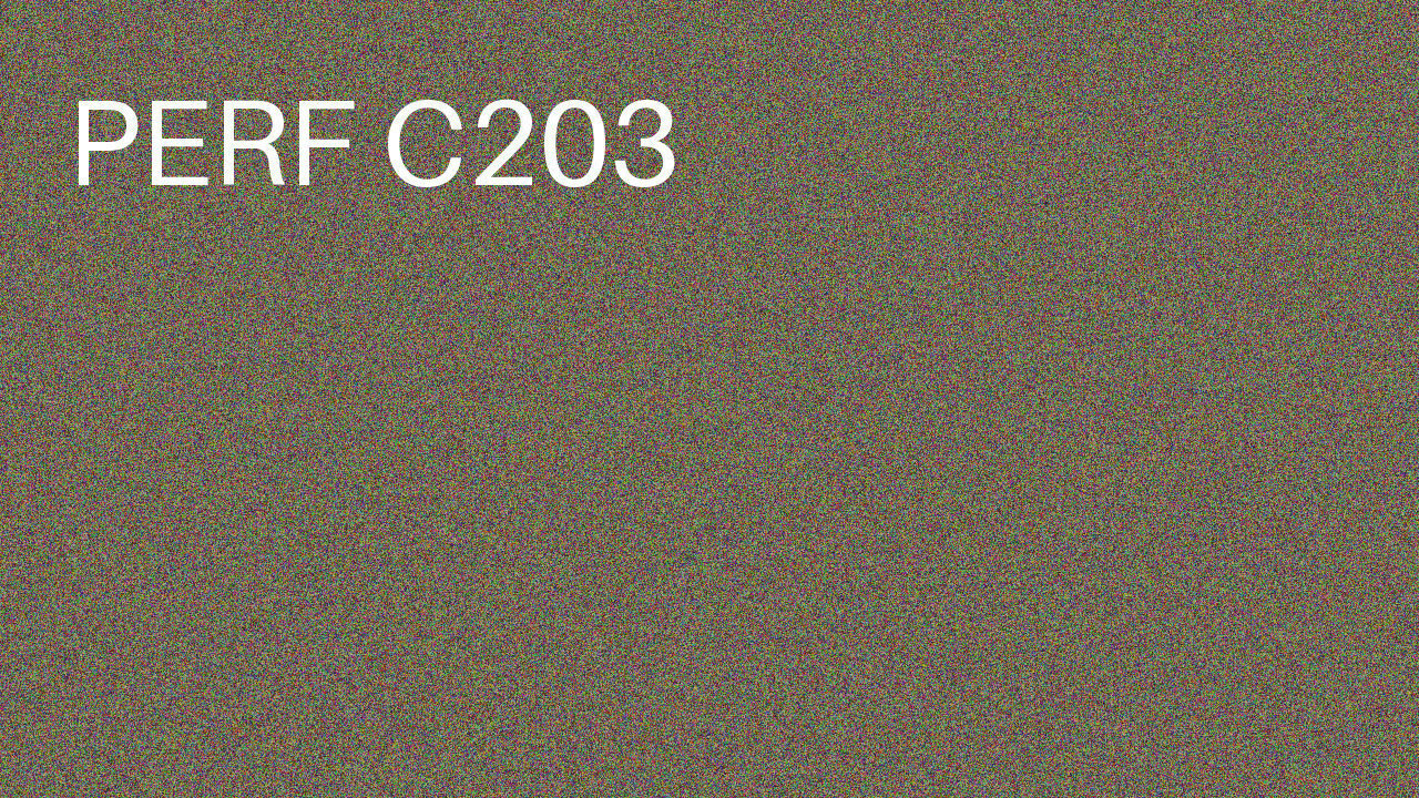 Perf Course 203 C203