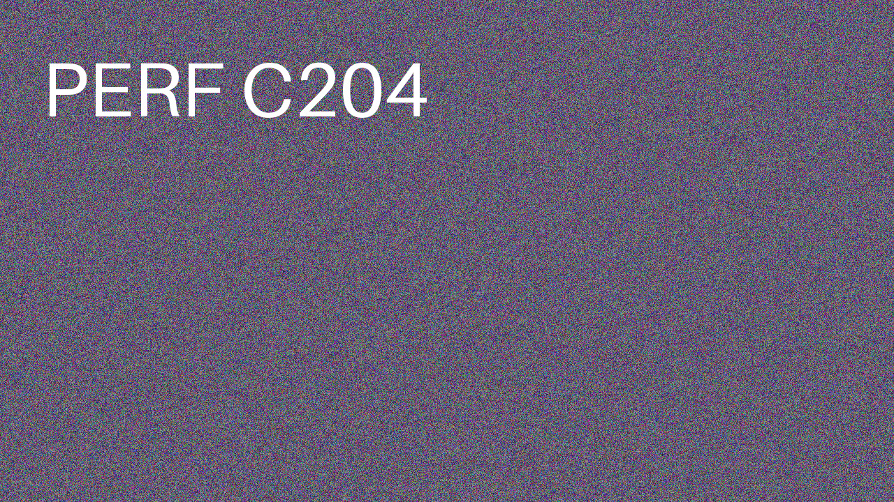 Perf Course 204 C204