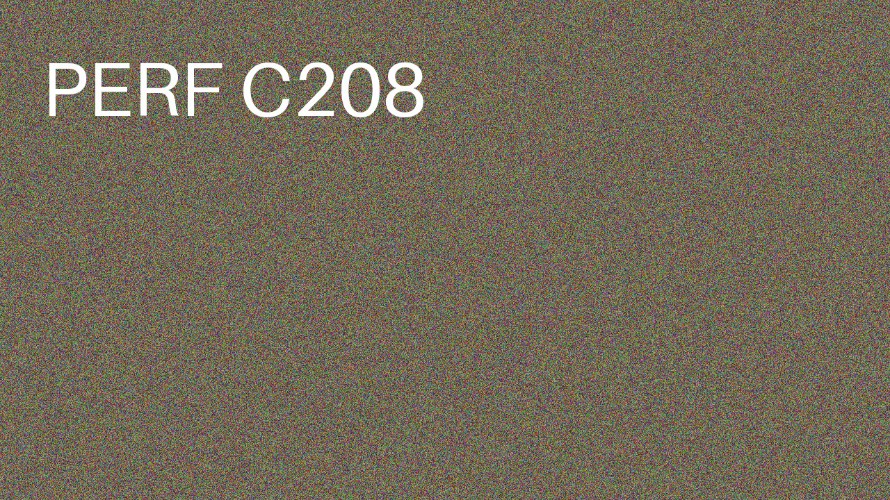 Perf Course 208 C208