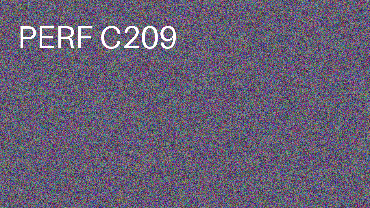 Perf Course 209 C209