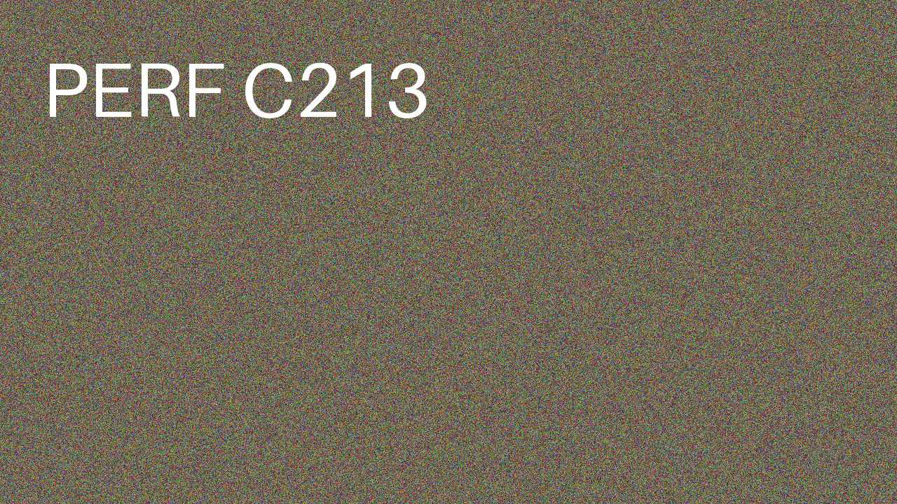 Perf Course 213 C213