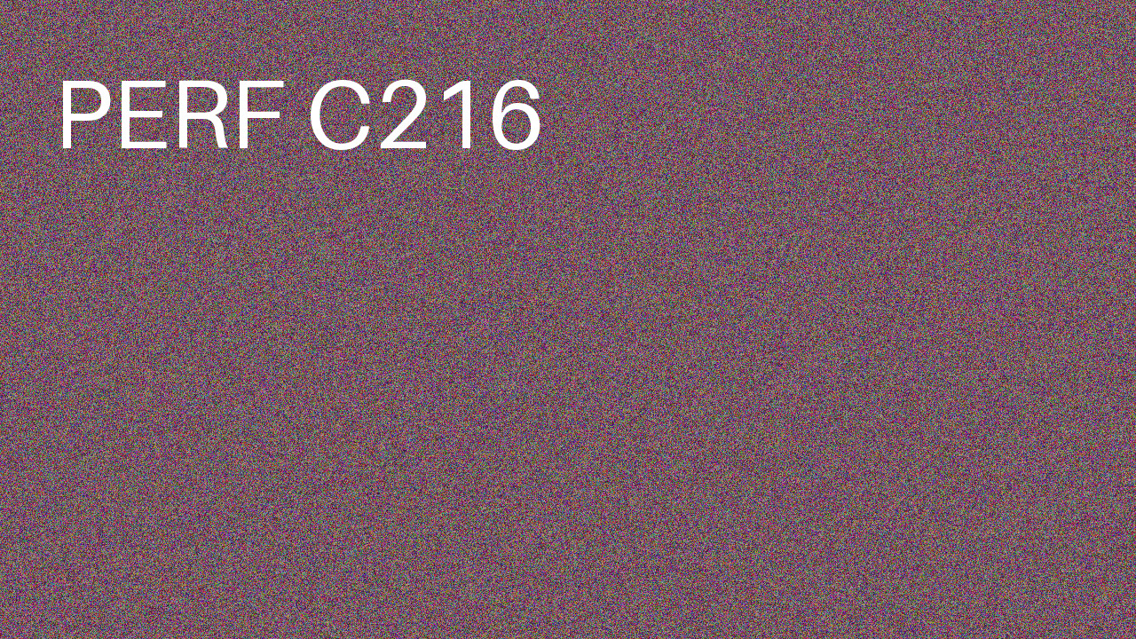 Perf Course 216 C216
