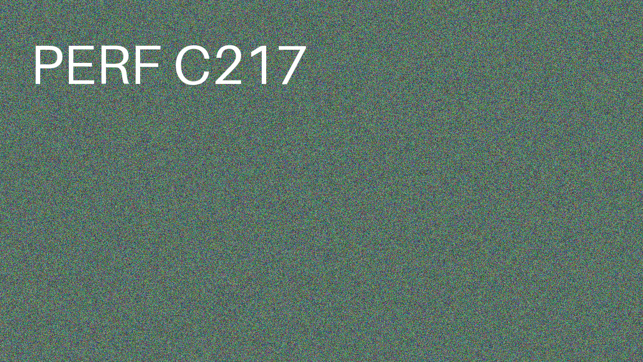 Perf Course 217 C217