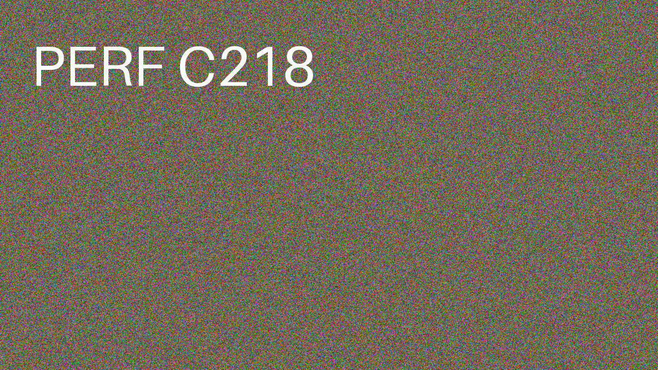 Perf Course 218 C218