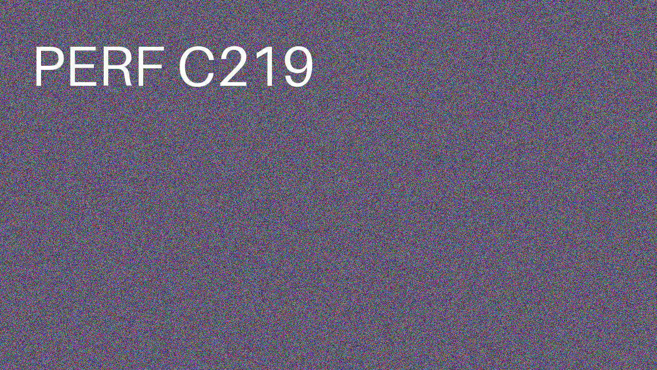 Perf Course 219 C219