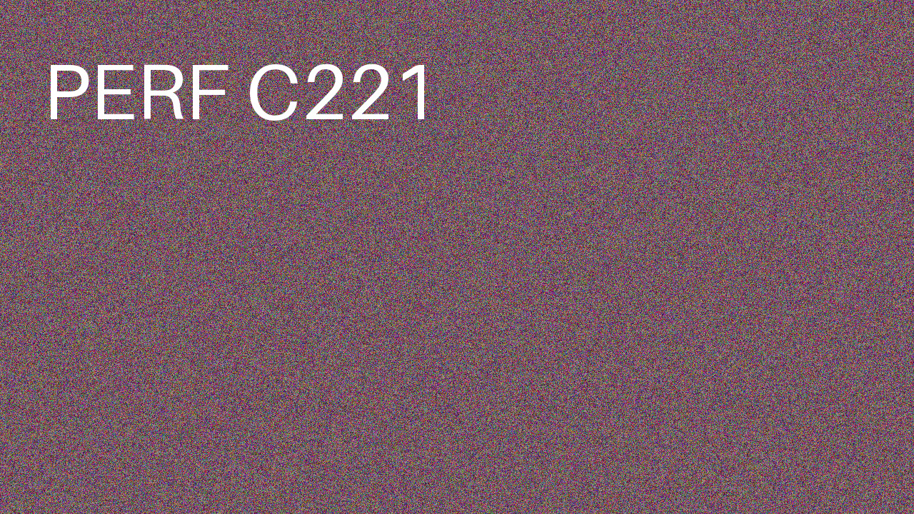 Perf Course 221 C221