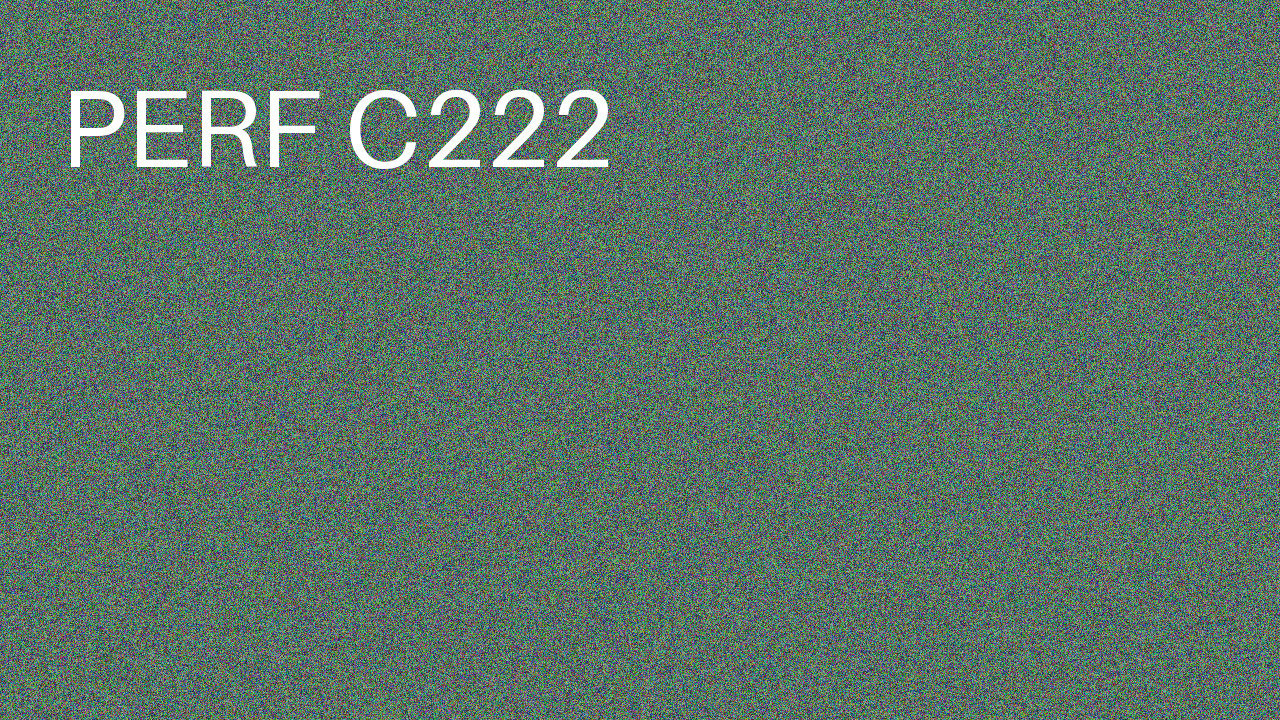 Perf Course 222 C222