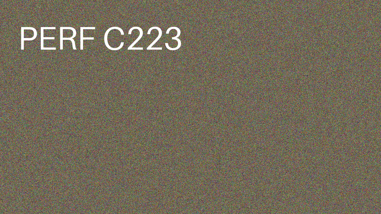 Perf Course 223 C223