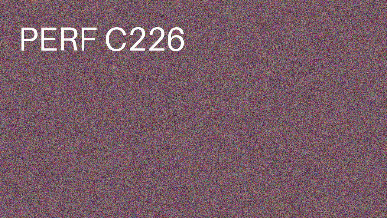 Perf Course 226 C226