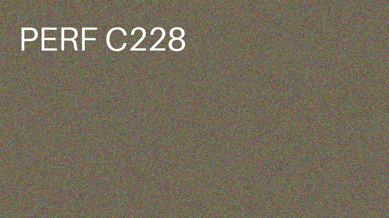 Perf Course 228 C228