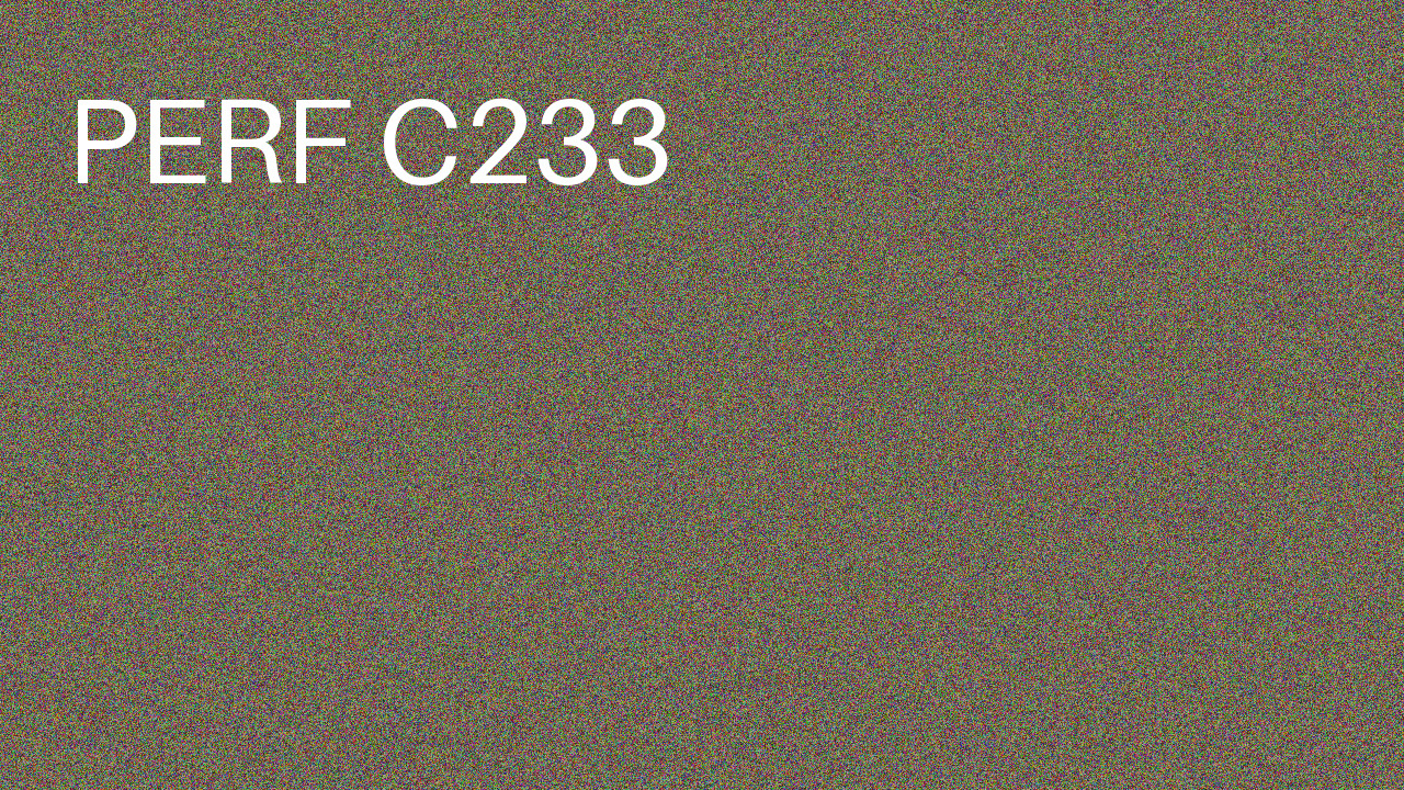 Perf Course 233 C233