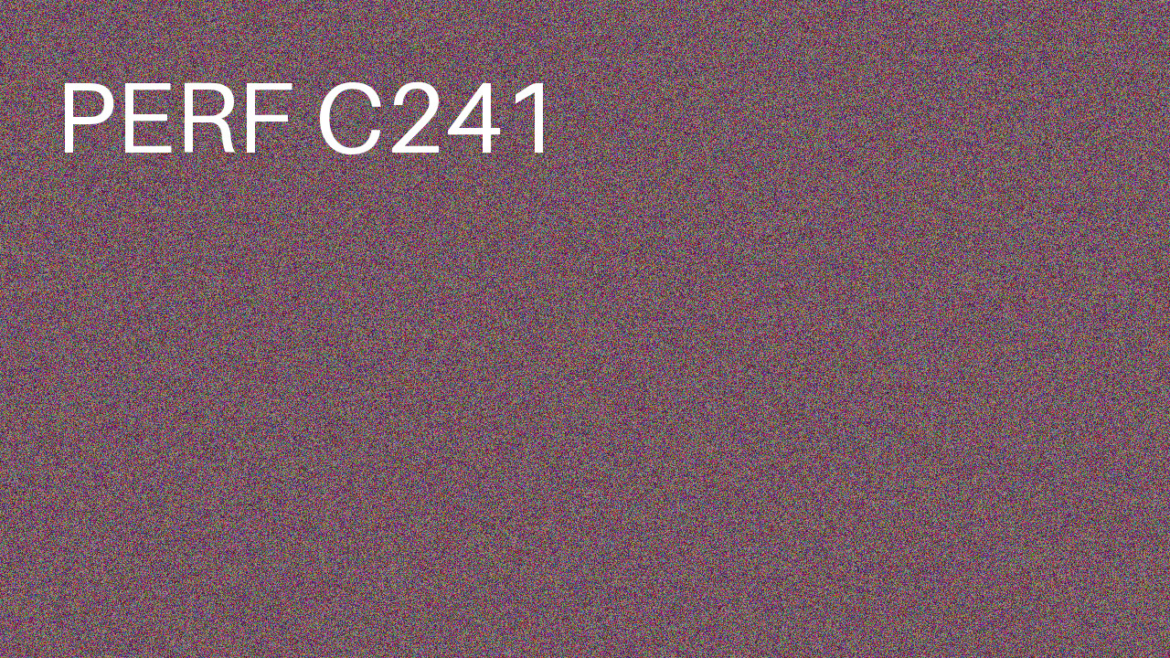 Perf Course 241 C241