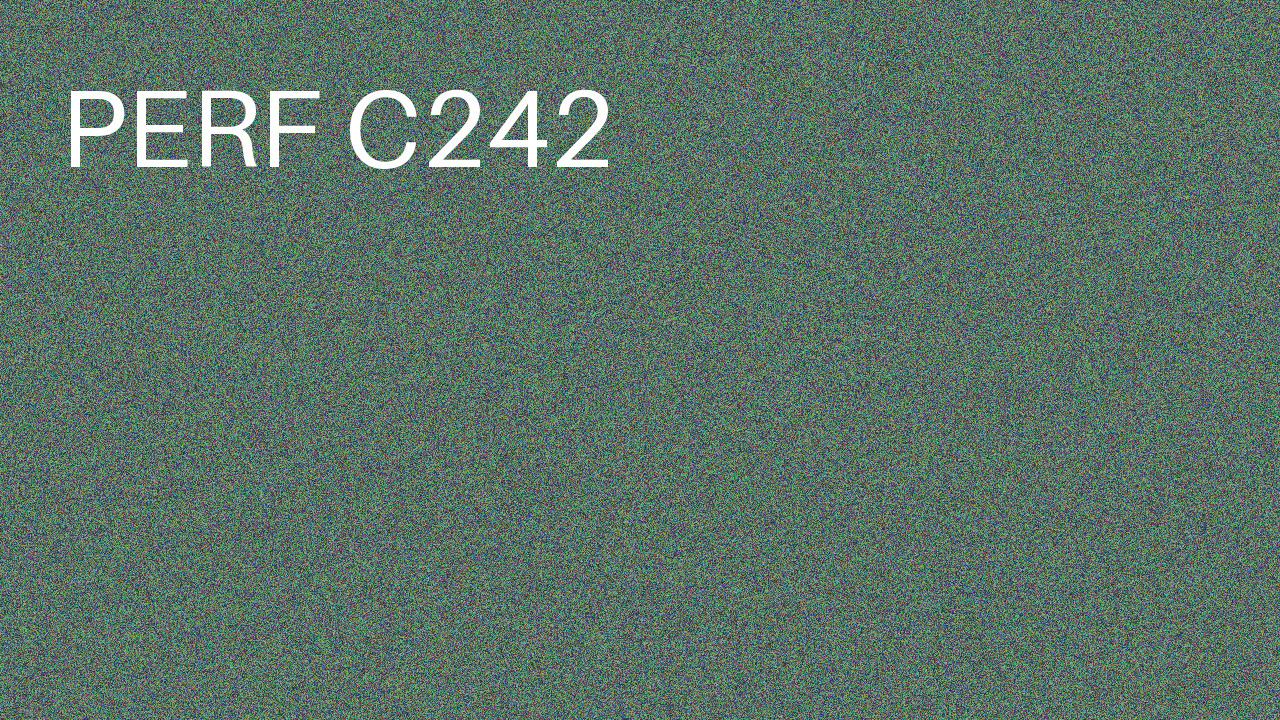 Perf Course 242 C242