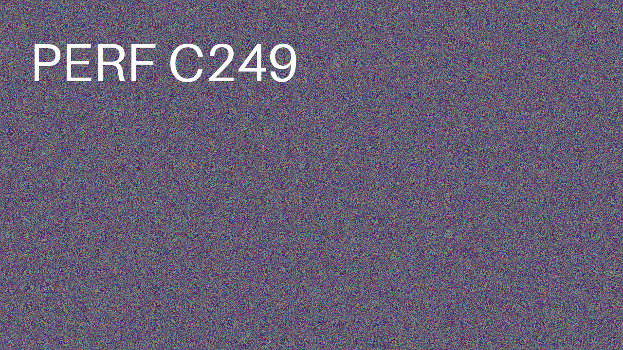 Perf Course 249 C249