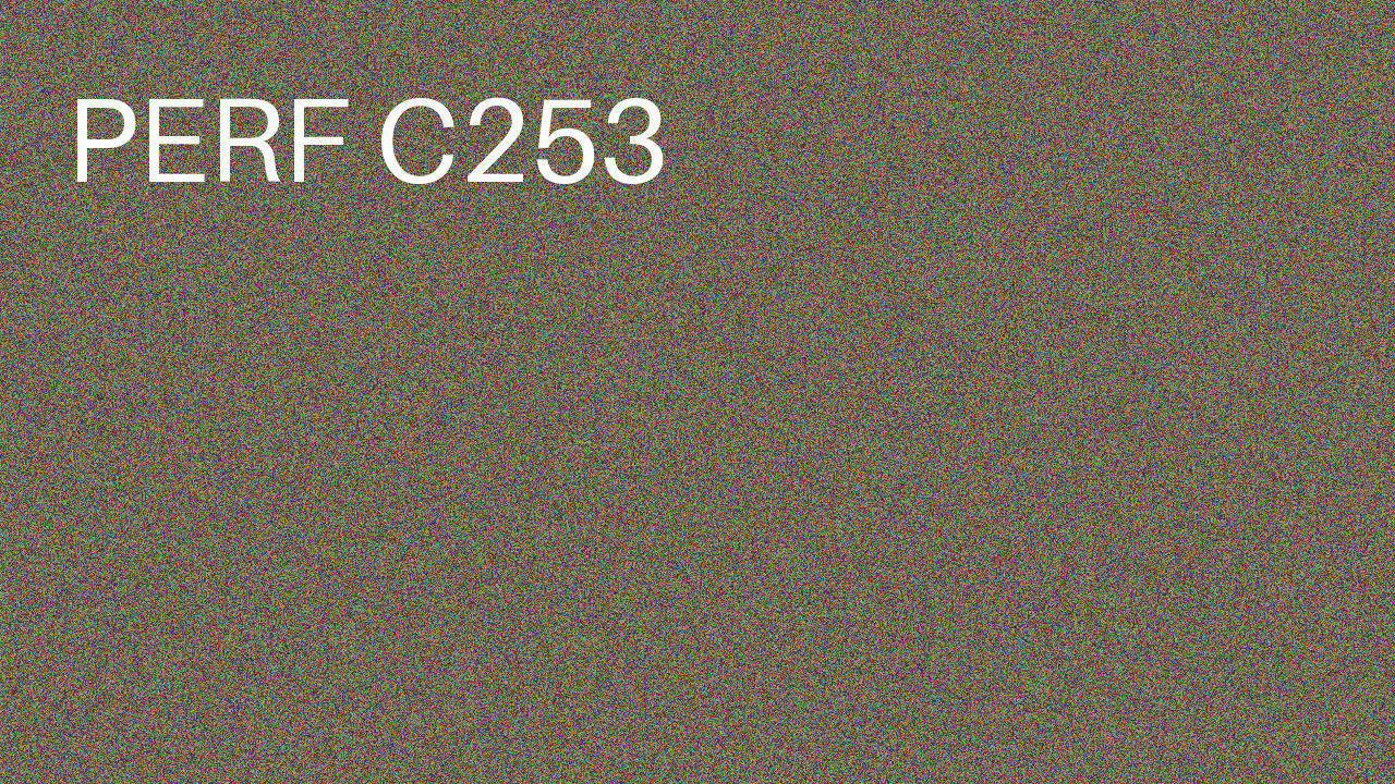 Perf Course 253 C253