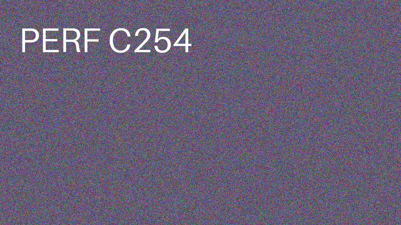 Perf Course 254 C254