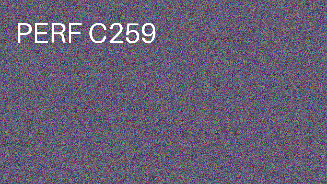 Perf Course 259 C259