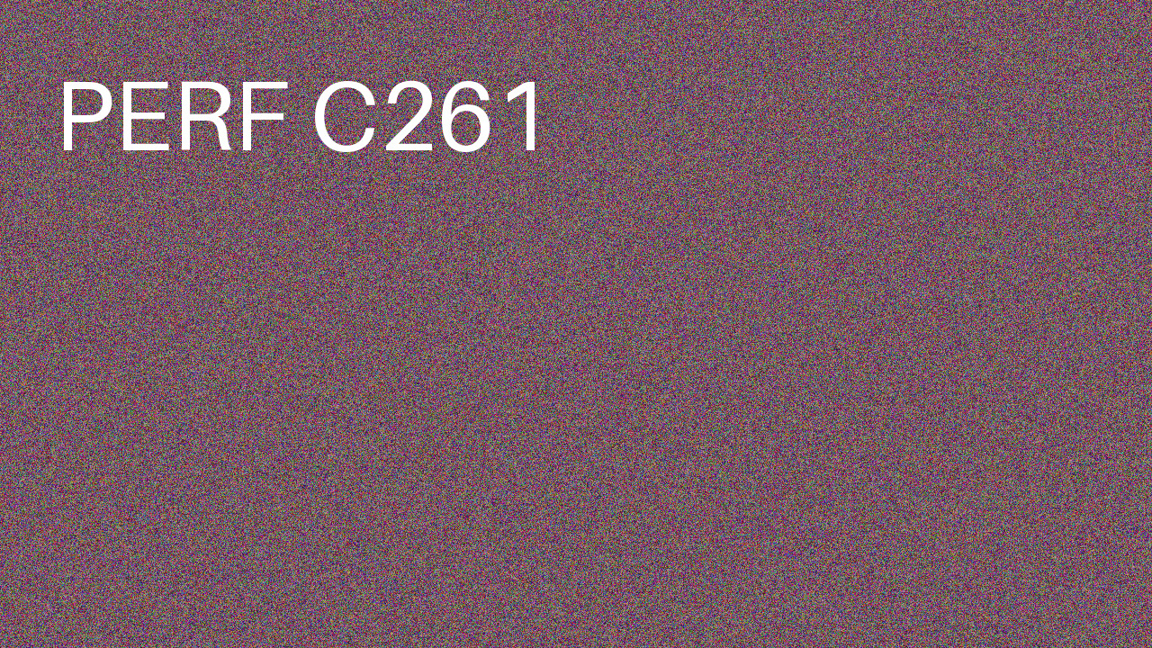 Perf Course 261 C261
