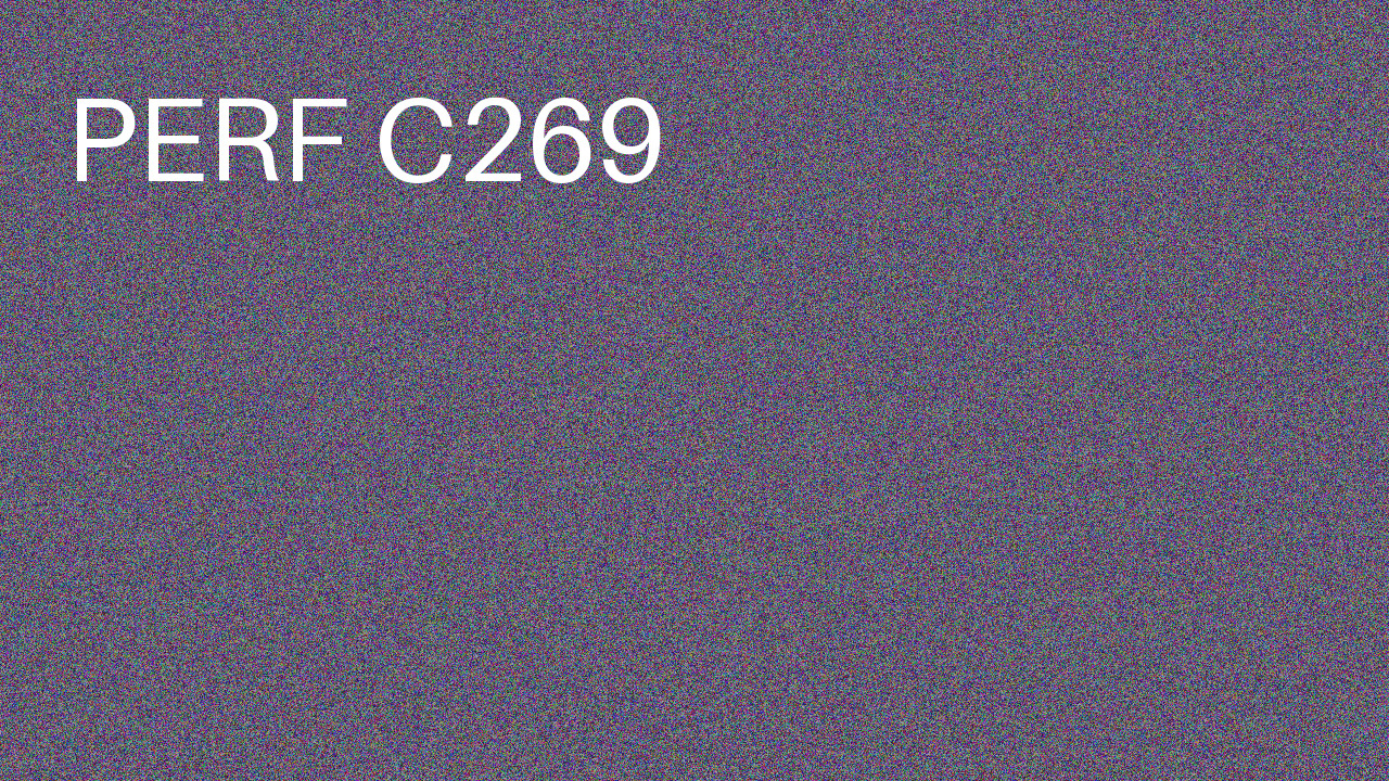 Perf Course 269 C269