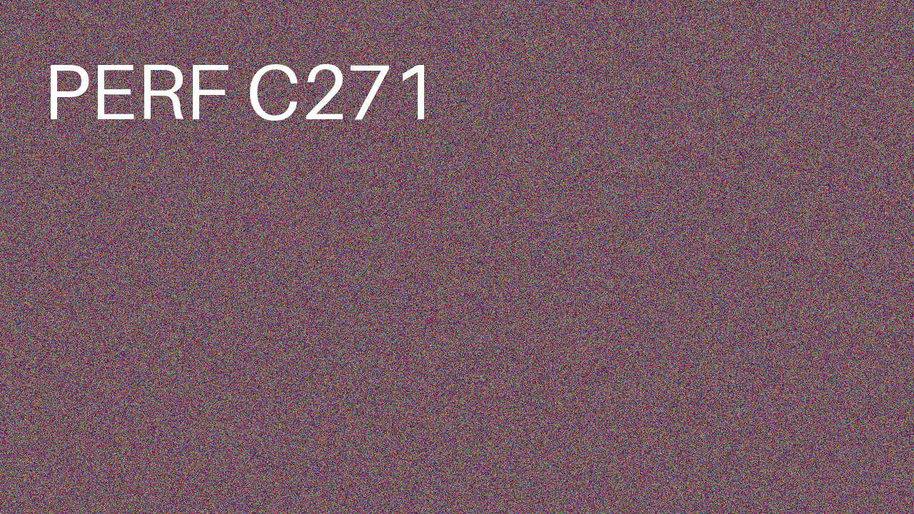 Perf Course 271 C271