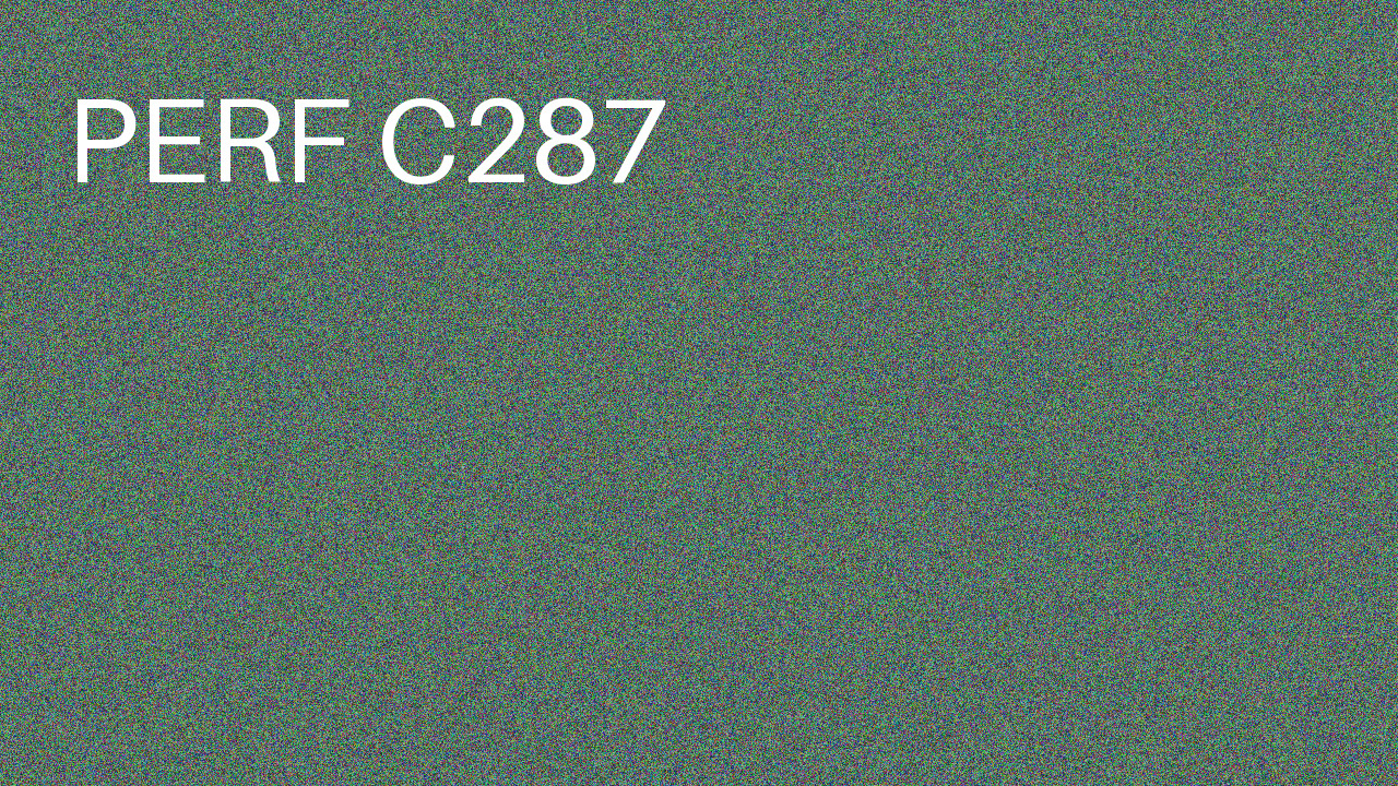 Perf Course 287 C287