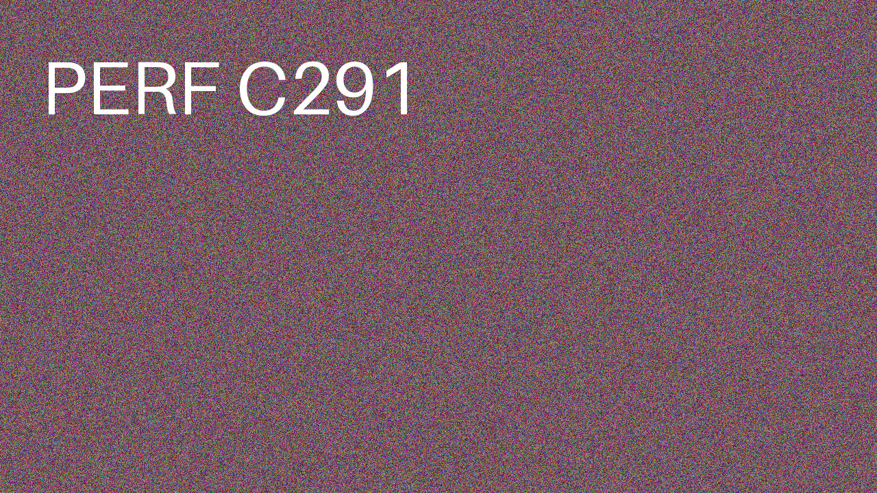Perf Course 291 C291